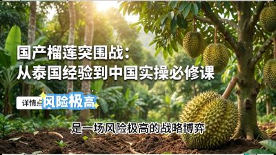 第一节：榴莲突围战：选址决策指南，告别赌运气，用硬指标圈定&ldquo;优生，课程：《国产榴莲突围战：从泰国经验到中国实操的8堂必修课（高阶实战版）》