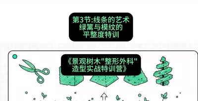 第03节：线条的艺术&mdash;&mdash;绿篱与模纹的平整度特训，课程：《景观树木&ldquo;整形外科&rdquo;造型实战特训营》#识农AI